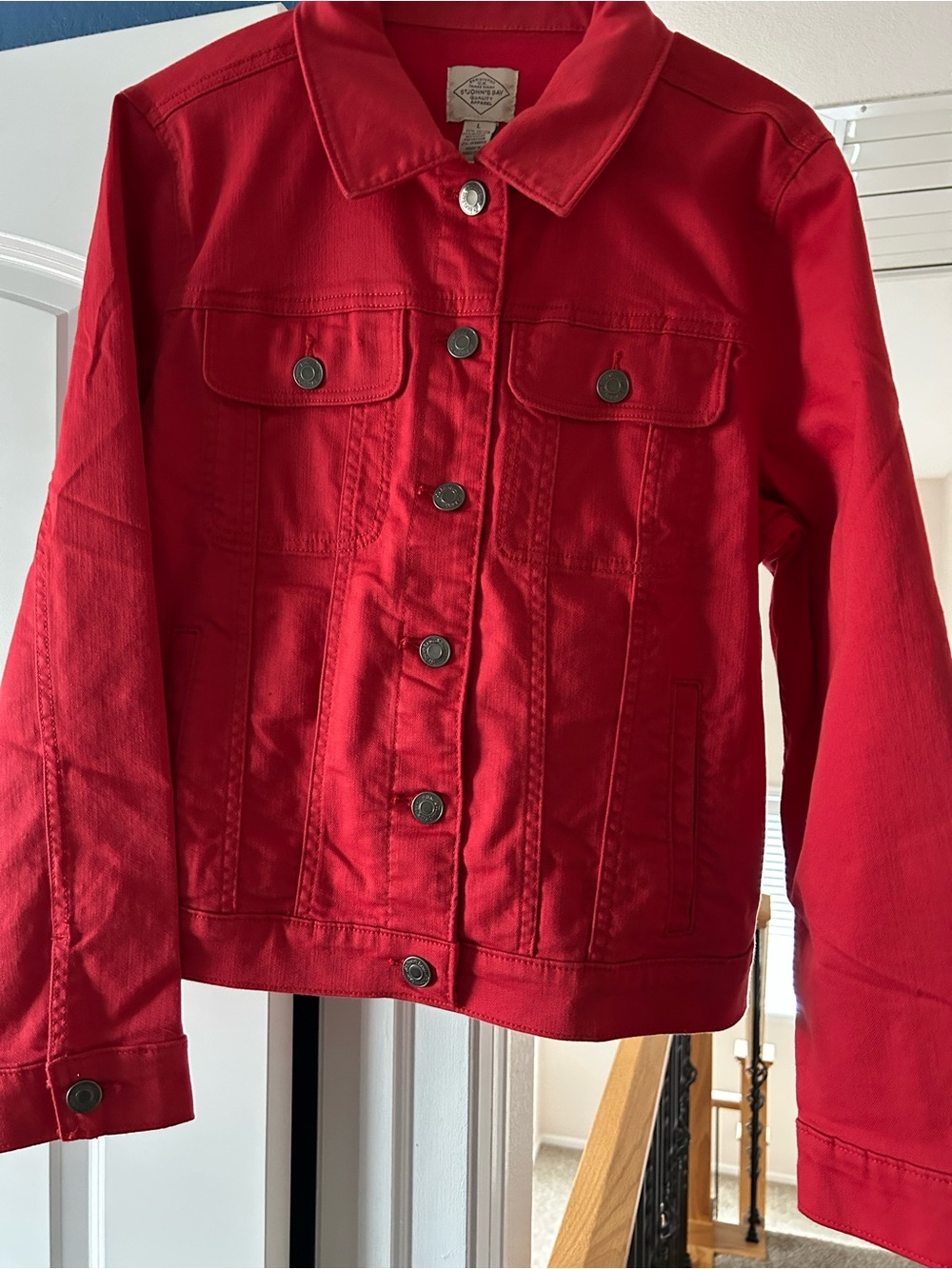St. John's Bay Red Denim Jacket